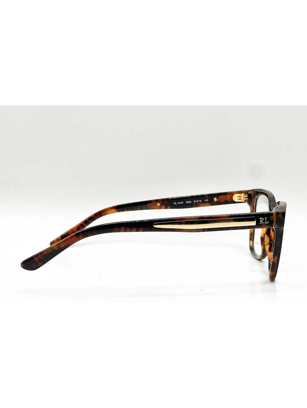 Ralph Lauren Rl 6154 5260 Black/Havana Jerry Authentic Eyeglasses 51-16-140